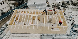 Dachaufstockung eines Einfamilienhauses